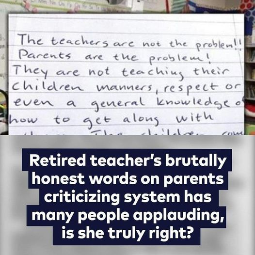 Resounding Applause: Retired Teacher’s Letter Sparks Widespread Acclaim – Where Do You Stand?