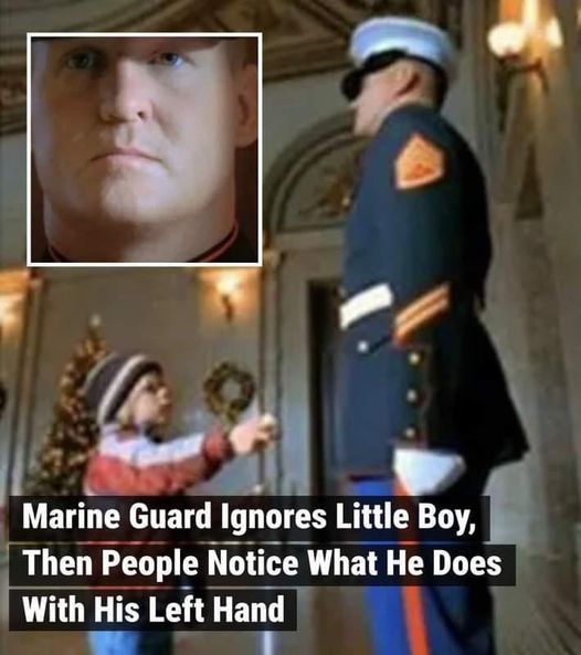 Heartwarming Gesture Revealed: Marine Guard’s Unseen Act Captures Attention