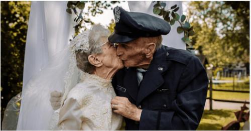 Timeless Love: 97-Year-Old Bride and 98-Year-Old Groom Recreate Wedding Day 77 Years Later, Gown and Photographer-Free