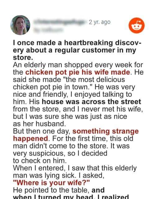 Touching Encounter: Elderly Gentleman Presents Grocery List for Non-Existent Wife, Revealing Heartfelt Story