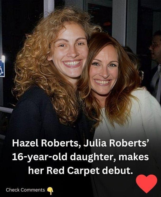 Julia Roberts’ 16-year-old daughter, Hazel Roberts, has her inaugural appearance on the Red Carpet.