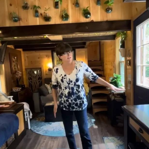Retired couple show why their custom 10 by 40 foot tiny house is made for the mountains