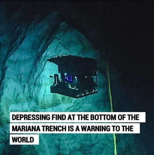 Depressing find at the bottom of the Mariana Trench is a warning to the world