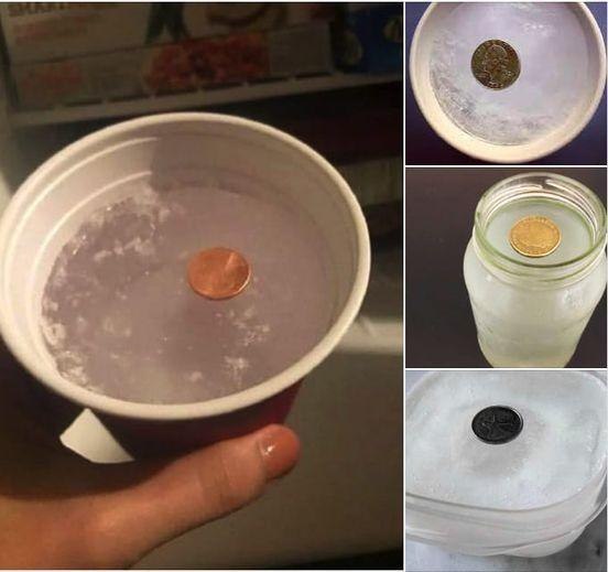 Why you should always put a coin in the freezer before you leave home