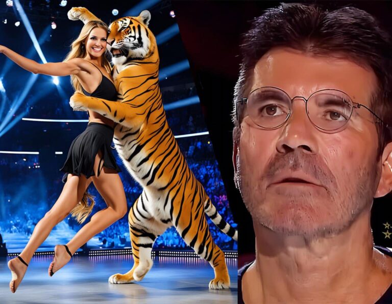 This dance of a girl and a tiger amazed the judges, they held their breath, the whole audience is in shock