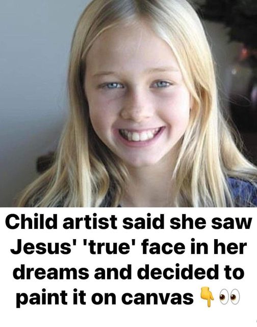 8-Year-Old Paints A Masterful Portrait Of Jesus, Claiming To Have Seen His True Face