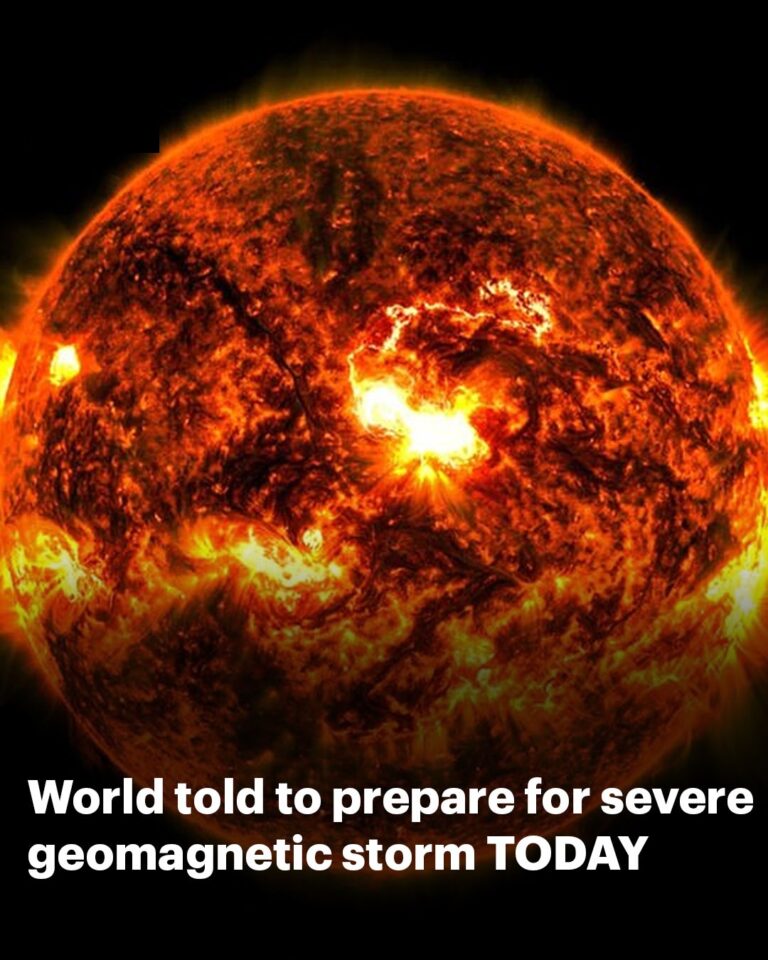 World told to prepare for severe geomagnetic storm TODAY which could bring chaos to cellphone networks, GPS and power grids