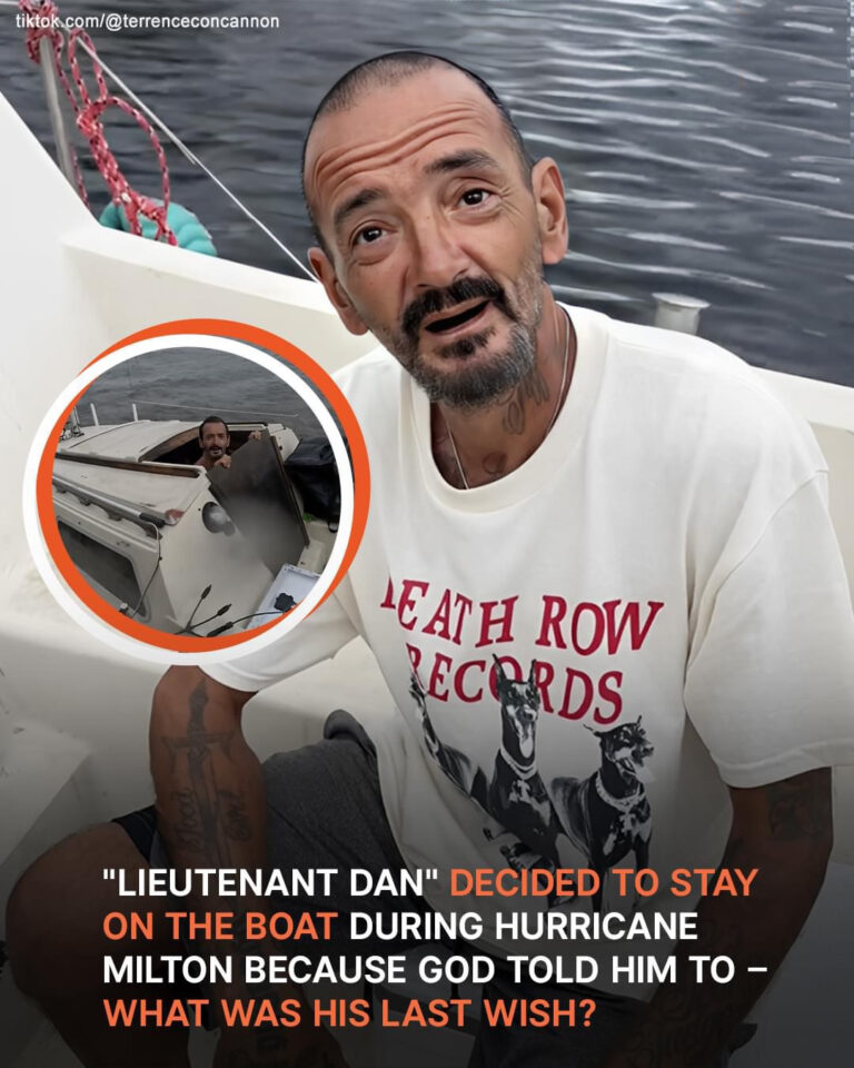 TikTok Star Lieutenant Dan Stayed on His Boat during Hurricane — His Last Wish before Milton Made Landfall