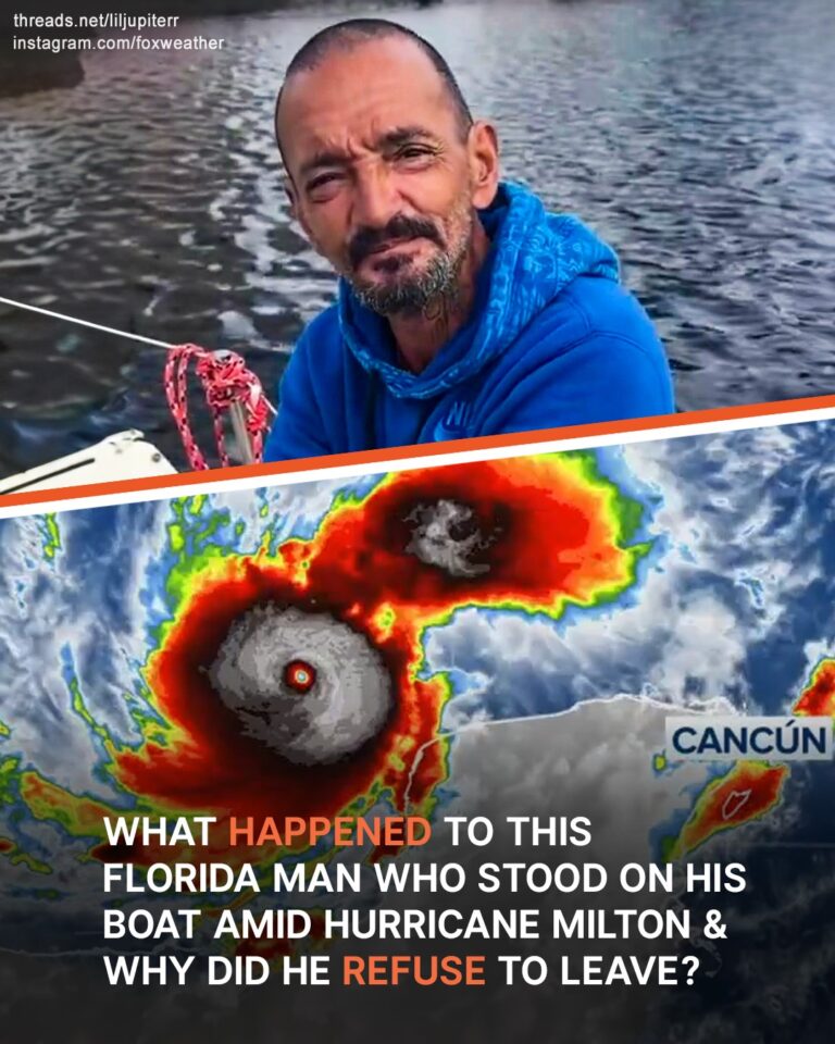 What Happened to This Florida Man Who Stood on His Boat Amid Hurricane Milton & Why Did He Refuse to Leave?